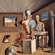 G.de Chirico,Il-poeta-e-il-pittore-1975-olio-su-tela, Fondaz.Giorgio e Isa de Chirico,Roma