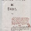 Notre Dame de Paris – Victor Hugo – Manoscritto 1831